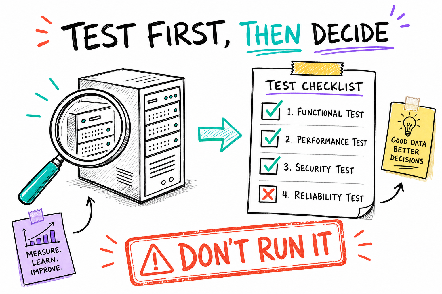 We tested it for real first